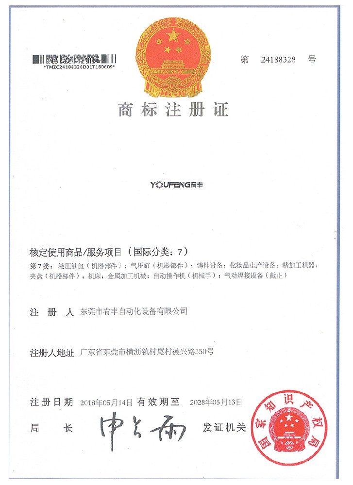 商標(biāo)注冊(cè)證